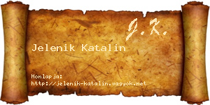 Jelenik Katalin névjegykártya