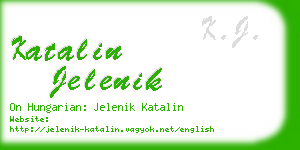 katalin jelenik business card